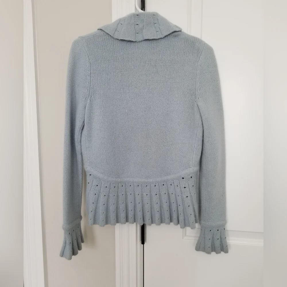 Design History light blue cascade wool and angora cardigan - Picture 4 of 4
